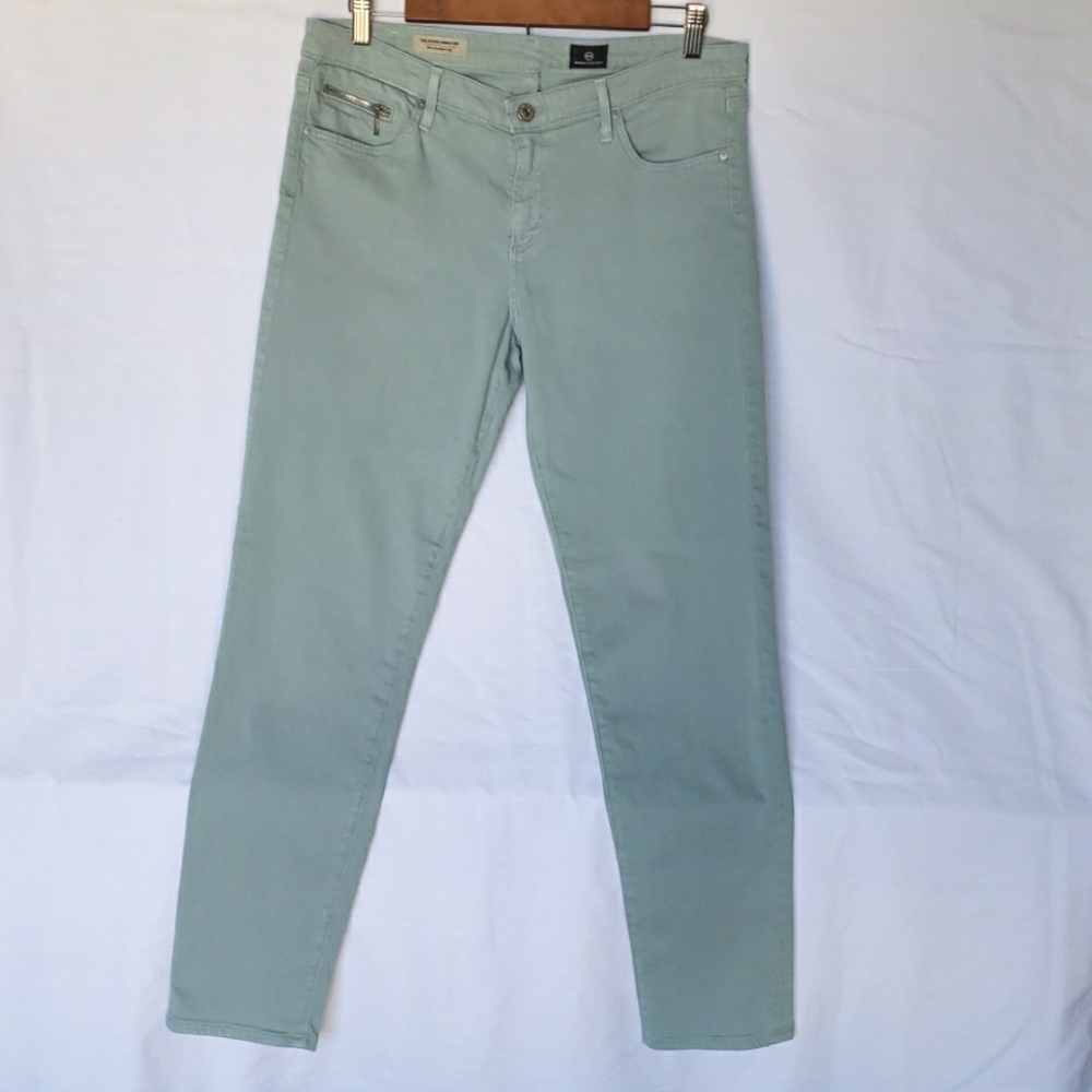 AG Adriano Goldschmied Women's Stevie Ankle Zip Slim Straight Size: 32R